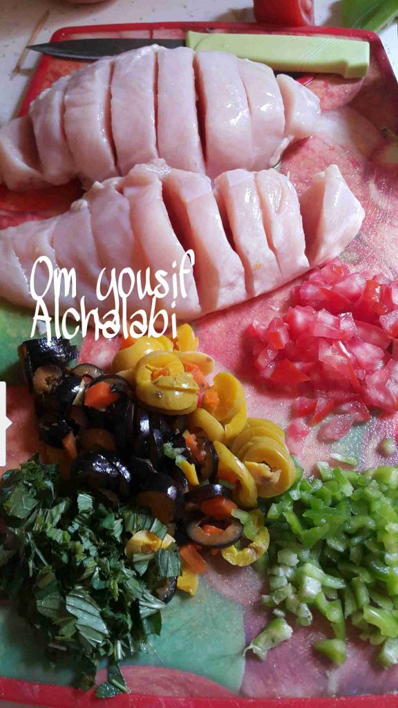 صدر دجاج محشي 