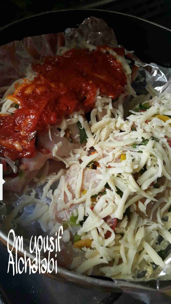 صدر دجاج محشي 