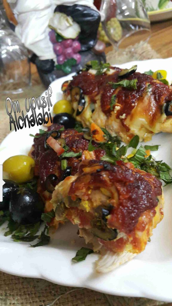 صدر دجاج محشي 