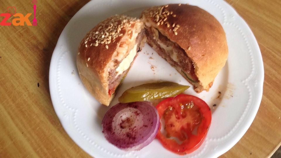 طريقة عمل فطاير البرجر بفخد الدجاج شغل مطاعم خمس نجووووم