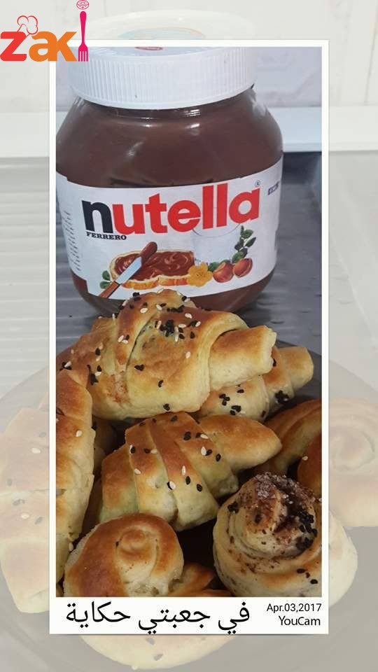 طريقة عمل كروسوان بالنوتيلا زاكي بشكل مش عادي