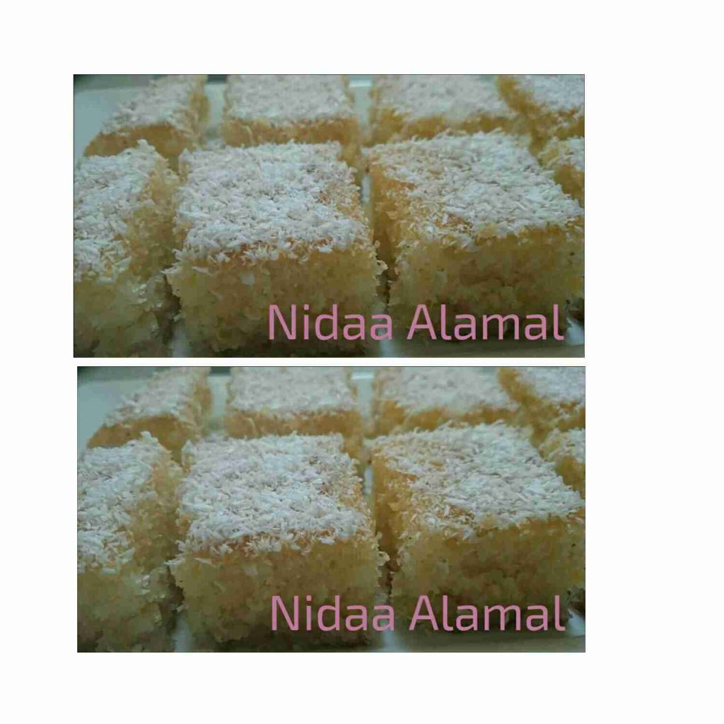 بسبوسة هشة اسفنجية مثل الكيك