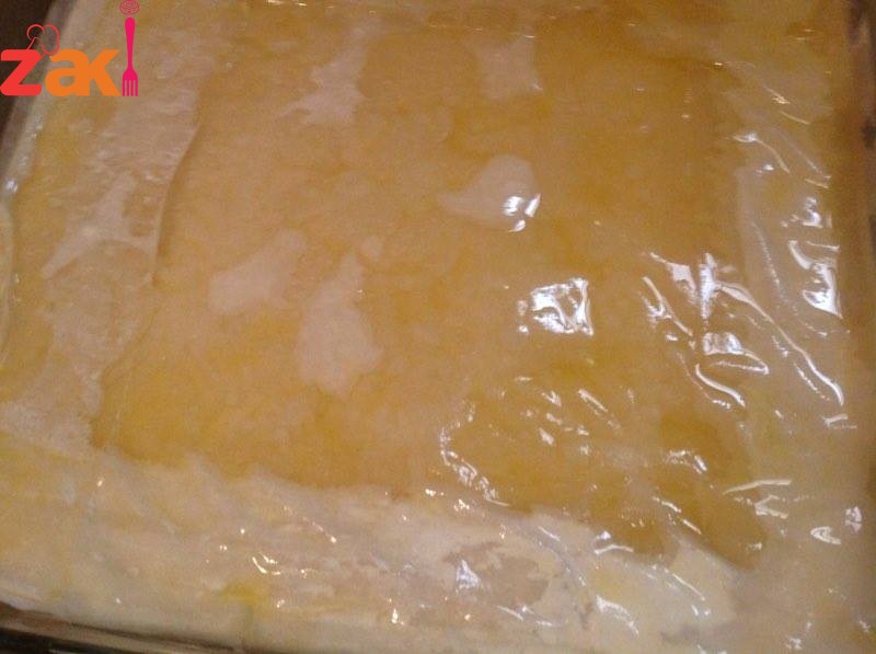 طريقة عمل افخم ورق جلاش بالقشطة طجين متوسط الحجم