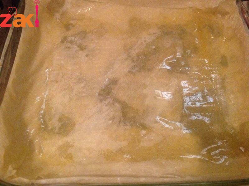 طريقة عمل افخم ورق جلاش بالقشطة طجين متوسط الحجم