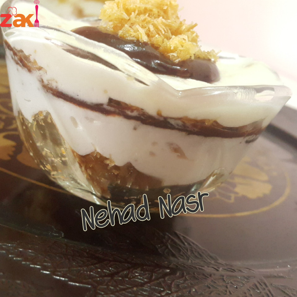 طريقة عمل الكنافة بالمانجو وكنافة بالنوتيلا طعم فووووق الوصف 