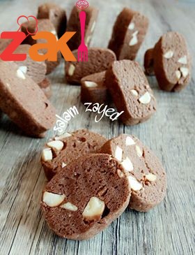بسكوت الشكولاته باللوز بسكوت سهل وراقي وكتييييير زاكي