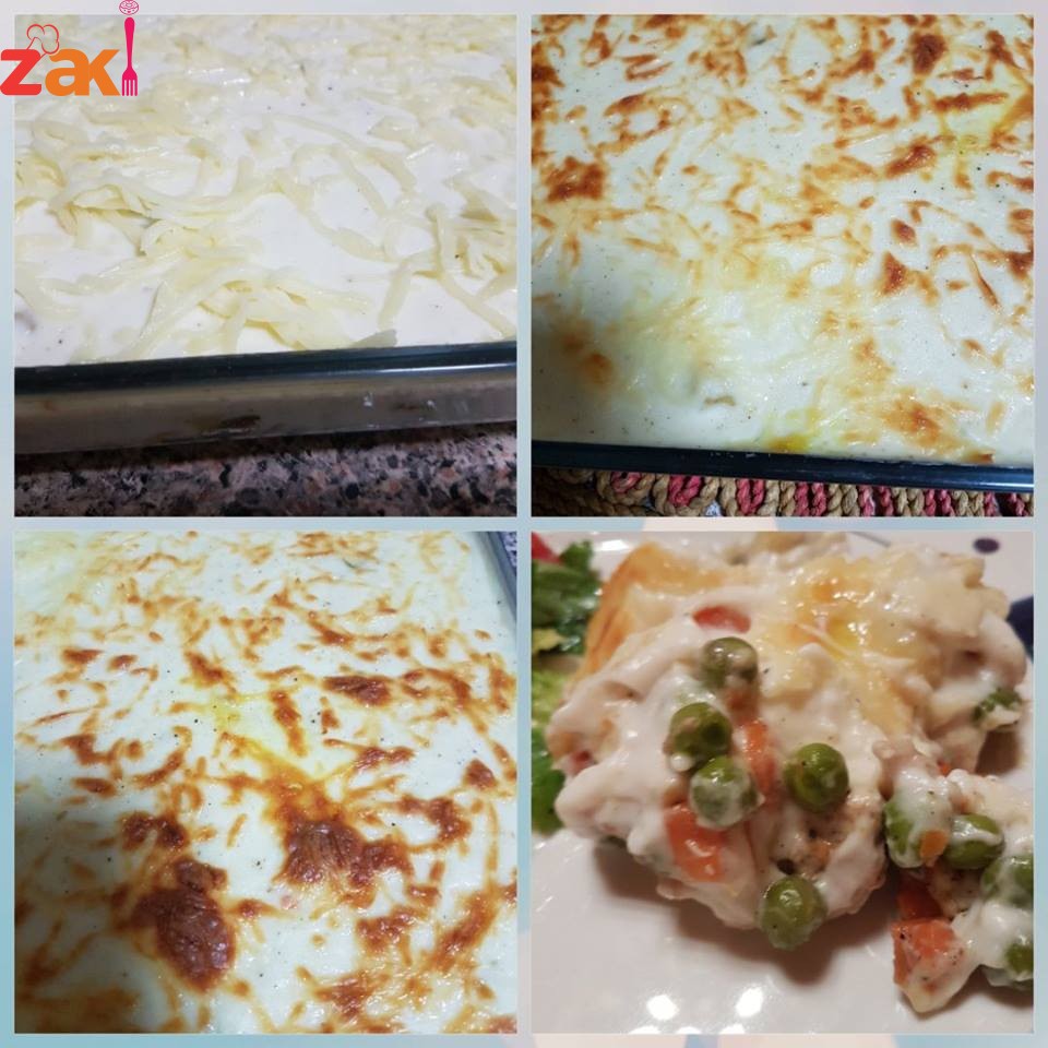 اطيب و اشهى دجاااج بالباشميل و الخضار بجنــــن كتير