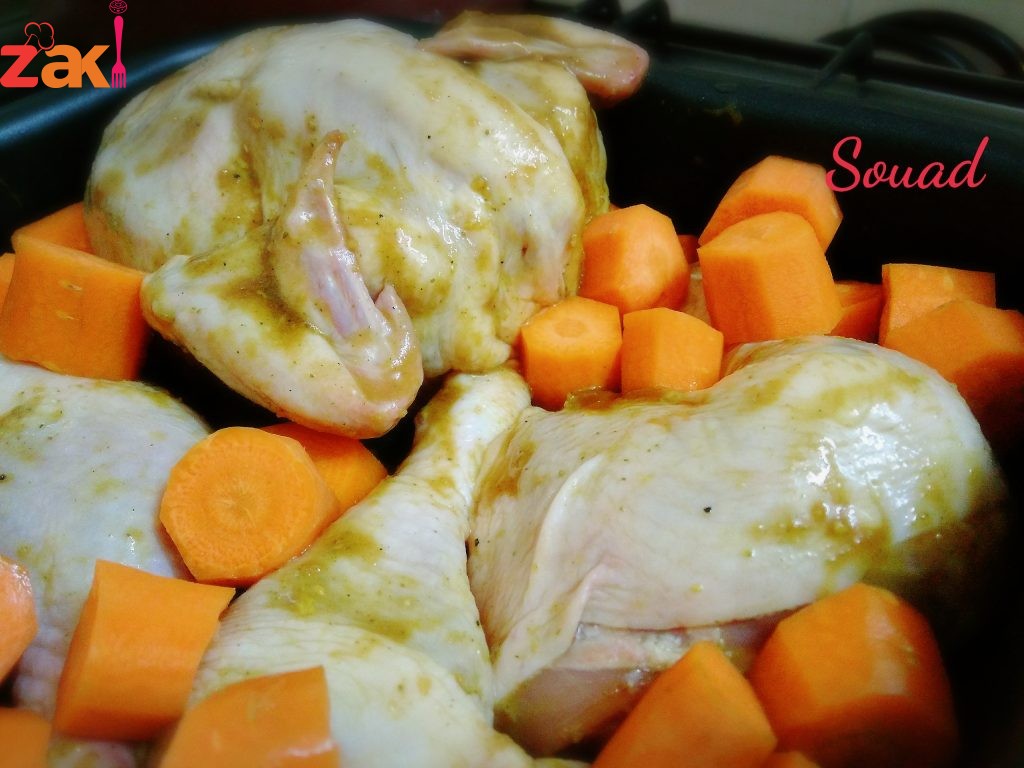 تتبيلة الدجاج المشوي بالفرن الطعم فخم كتير