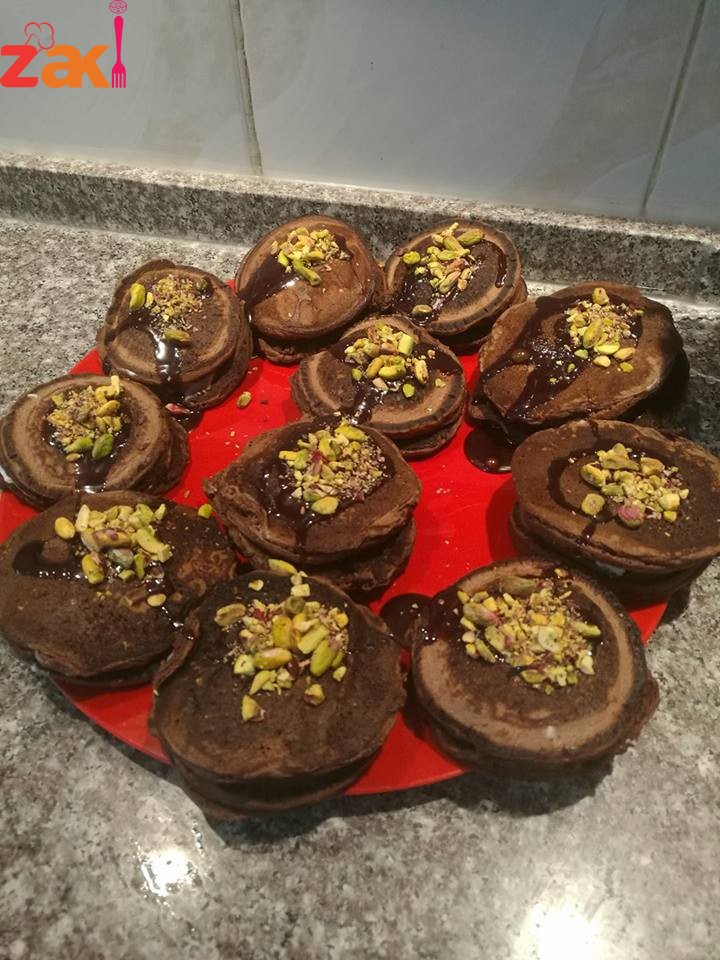 ميني بان كيك الشوكولاته بحشوة الكريما و لاا اشهى