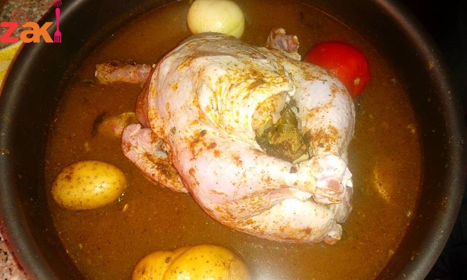 دجاجتي حشيتها ورق عنب زاااكي كثثيييير وبشهي