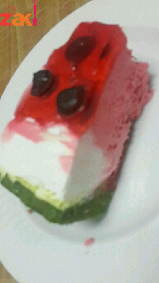 تشيز كيك البطيخ لمحبي الأكلات الإبداااعية تحية للمبدع اللي هيكتب زاكي في تعليق