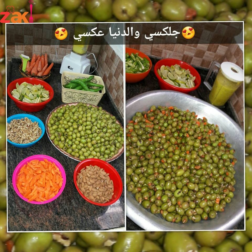 من أرض فلسطين وزيتونها المبارك بقدملك أسهل وأنجح وصفة لكبس الزيتون المحشي لعدة سنوات