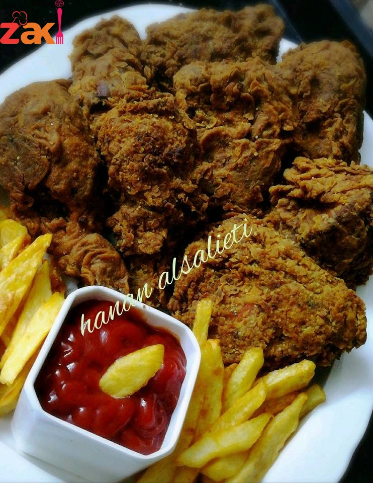 وأخيرا عرفت سر دجاج بروستد اللي بنشتريه جاهز مين بدها الطريقة؟