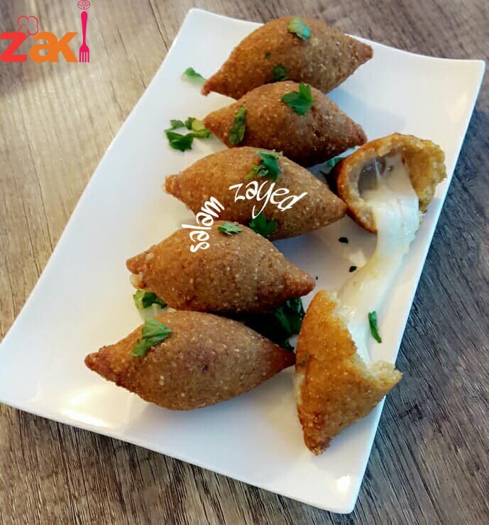 وأخيرا أكلتها كبة محشية جبنة بدون لحمة للنباتيين 