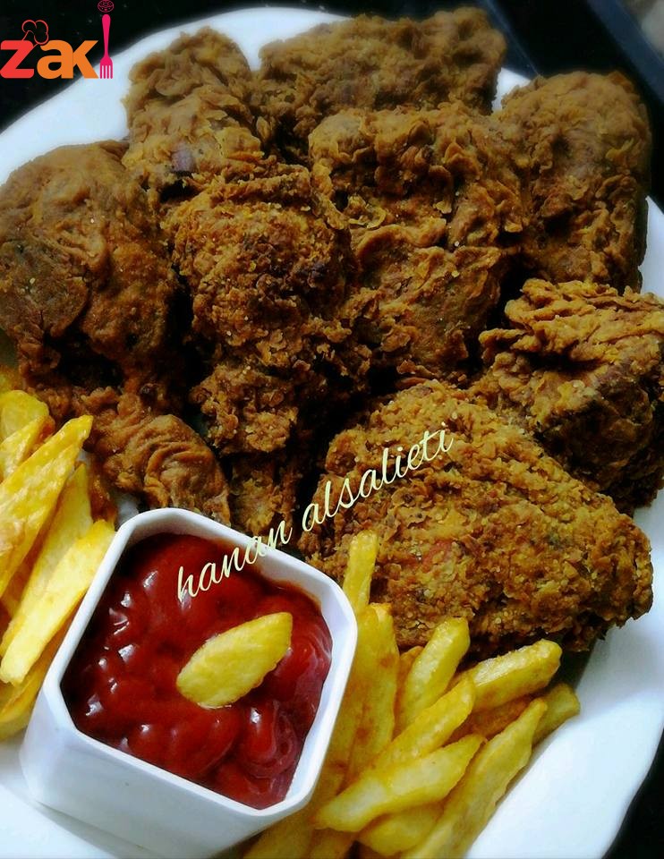 وأخيرا عرفت سر دجاج بروستد اللي بنشتريه جاهز مين بدها الطريقة؟