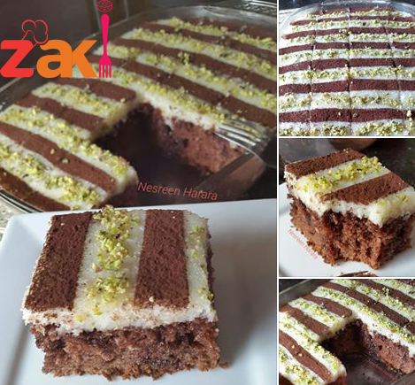 كيكة الشكولاتة وجوز الهند لو حابة تعرفي الطريقة اكتبي تم في التعليقات