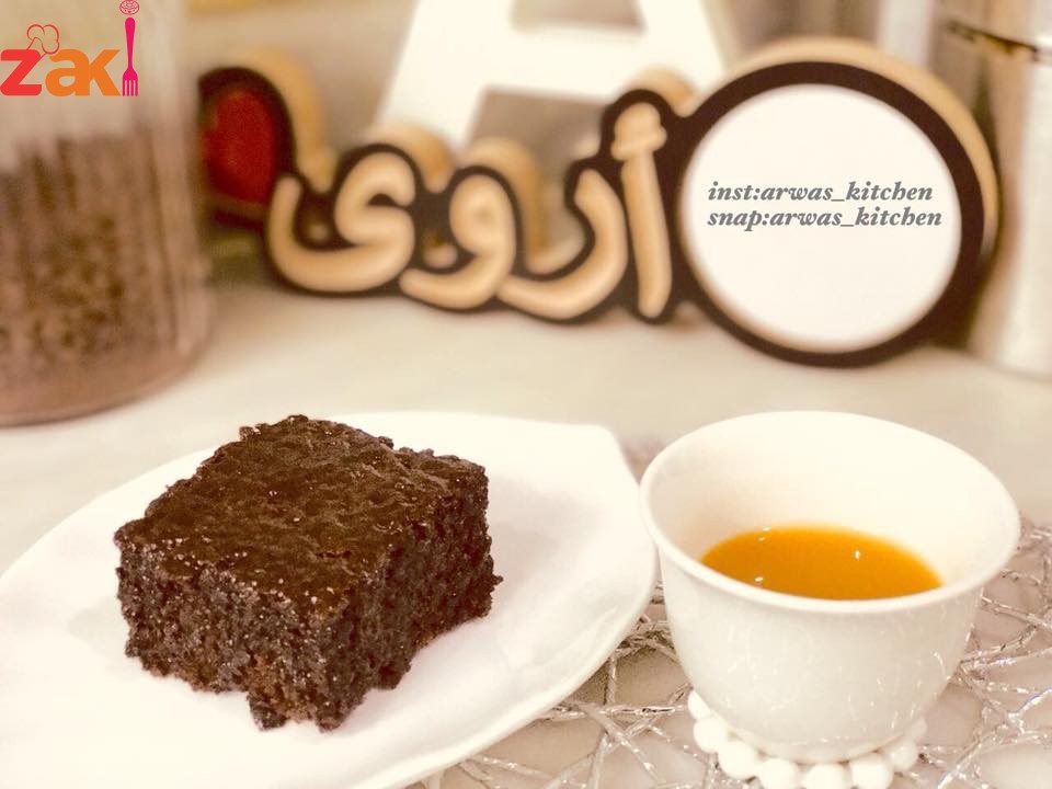 كيكة الشوكولا بصوص الشوكولا كيكة سهلة كتير وسريعة