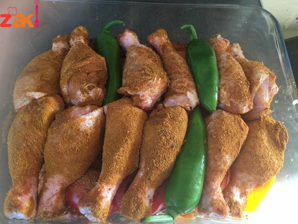 طريقة عمل صينية الدجاج بالخضار