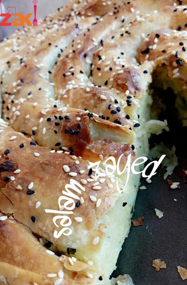 طريقة عمل البوريك الحلزوني التركي