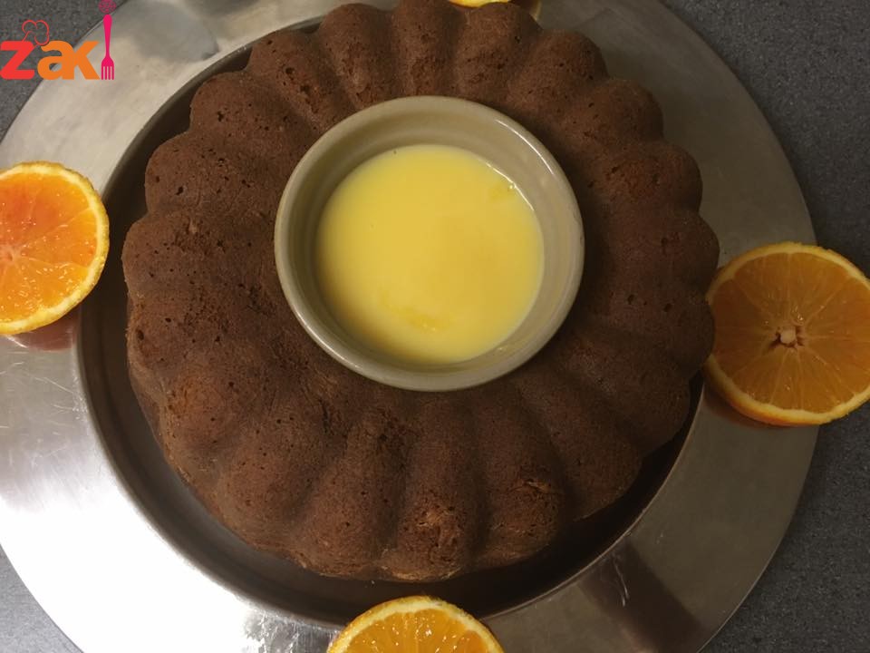 طريقة عمل الكيك بنكهة البرتقال 