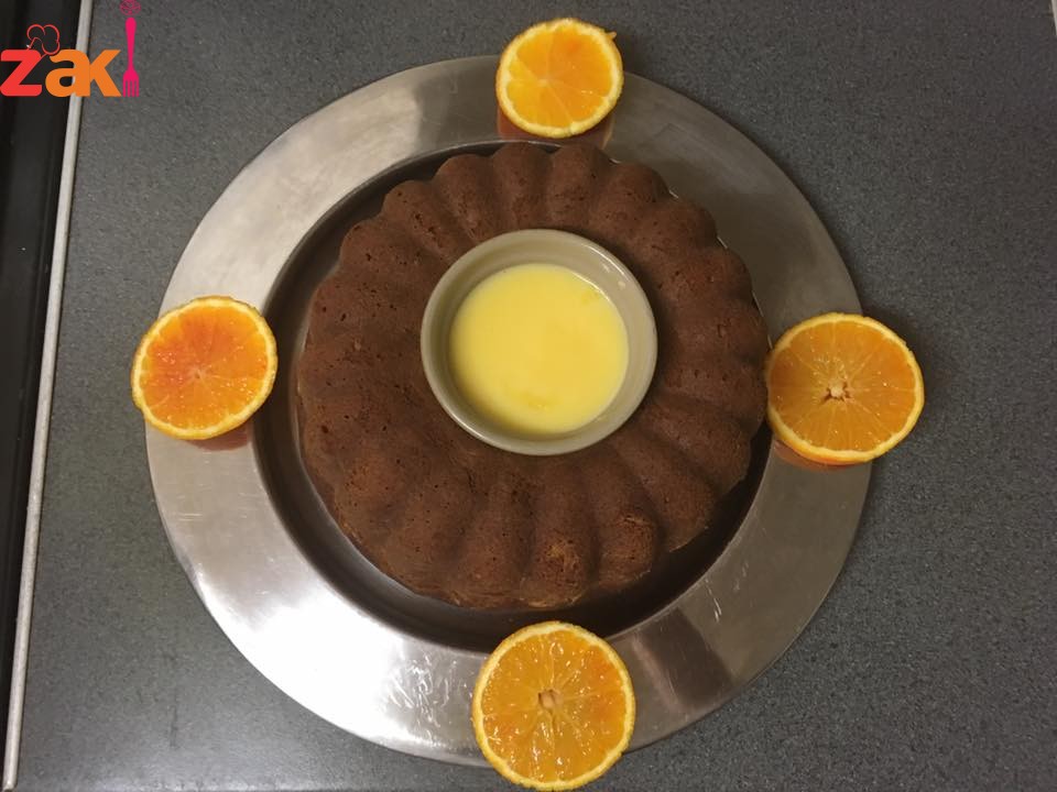 طريقة عمل الكيك بنكهة البرتقال 