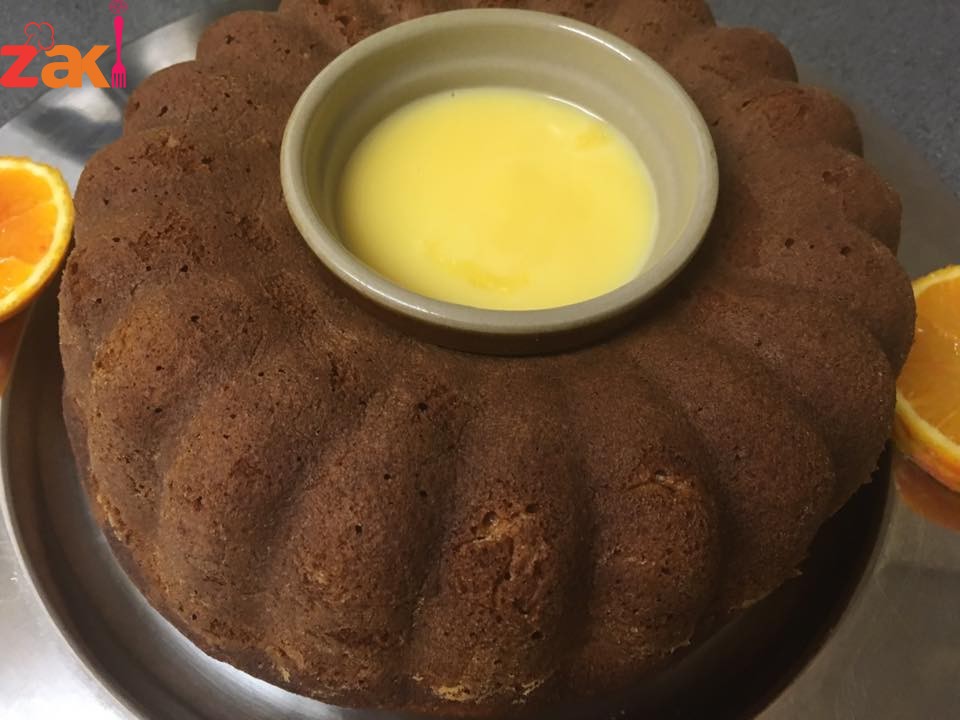 طريقة عمل الكيك بنكهة البرتقال 