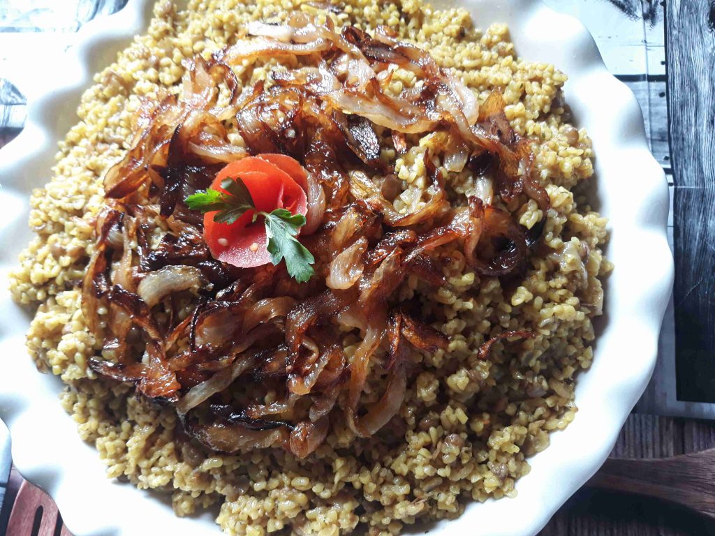 مجدره البرغل ولا اطيب 😋