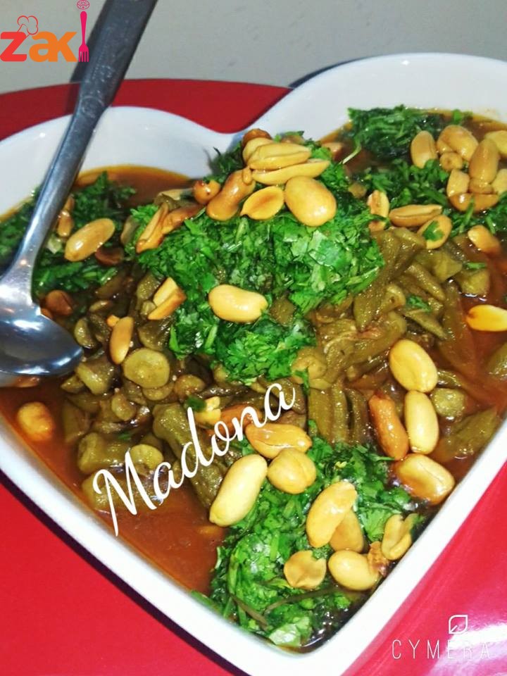 طريقة الباميه بالزيت والتوم 