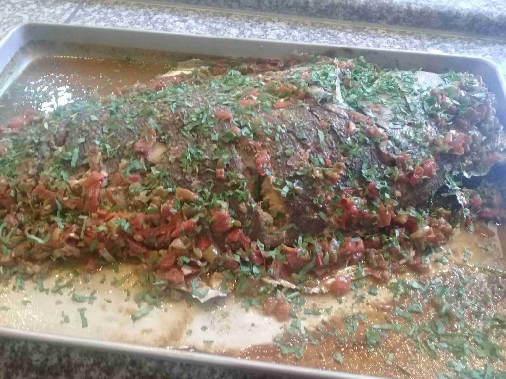 سمك (شعور) محشي 😋😋