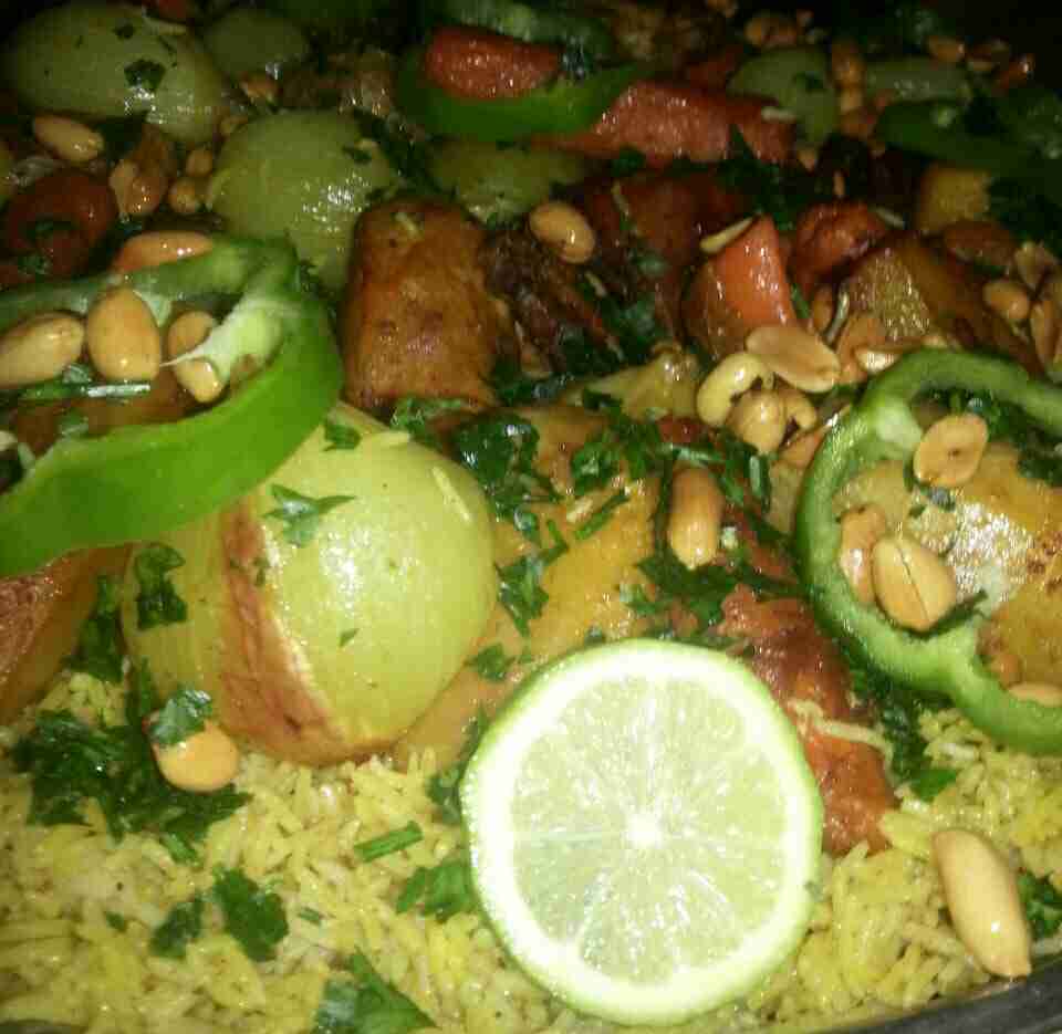 مندي البطاطا والجزر والبصل