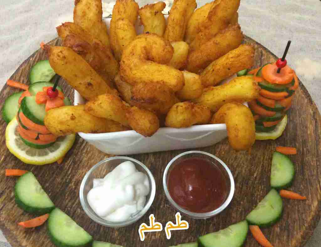 اصابع البطاطا المنفخه والمقرمشه واللذييييذه بنصحكم تجربوها-ملكة المقبلات