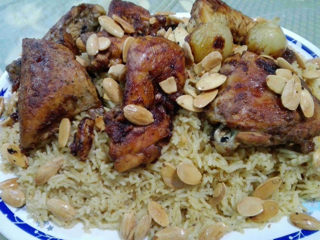 الأرز المكرمل مع الدجاج المشوي سلسة وصفاتي المشكله 8 