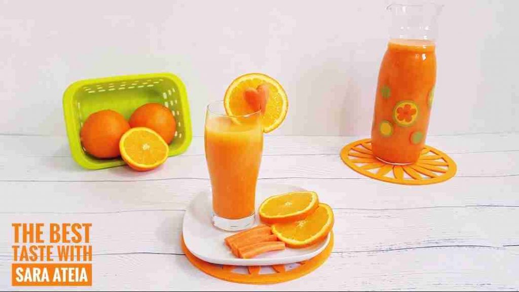 عصير الجزر بالبرتقال المشروب السحرى للجمال وغنى بكل الفيتامينات المهمه للأطفال 👍