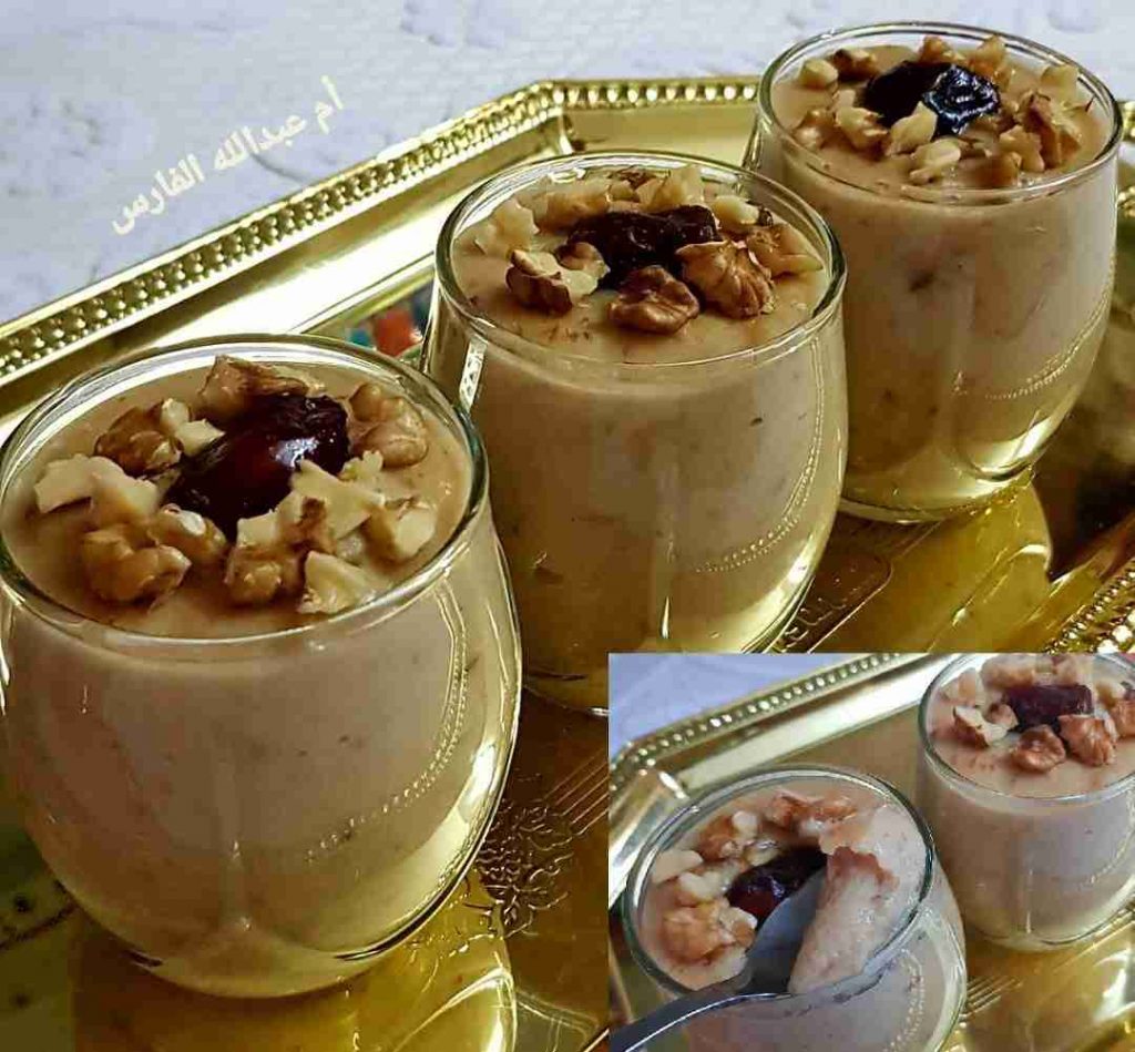 مهَلبية التمر اللذيذه و الصَحيه🍮طبعاً الطعم و الريحه😍😌 