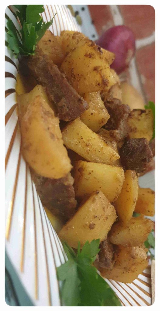 طاجن اللحم مع البطاطا بطنجرة الضغط رهييييبه والطعم خيالي 😋😋👌