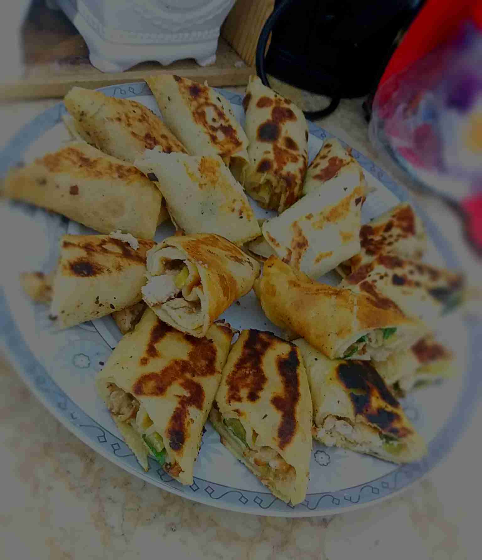 شاورما الدجاج وخبز الشاورما الشهي ملكة رمضان
