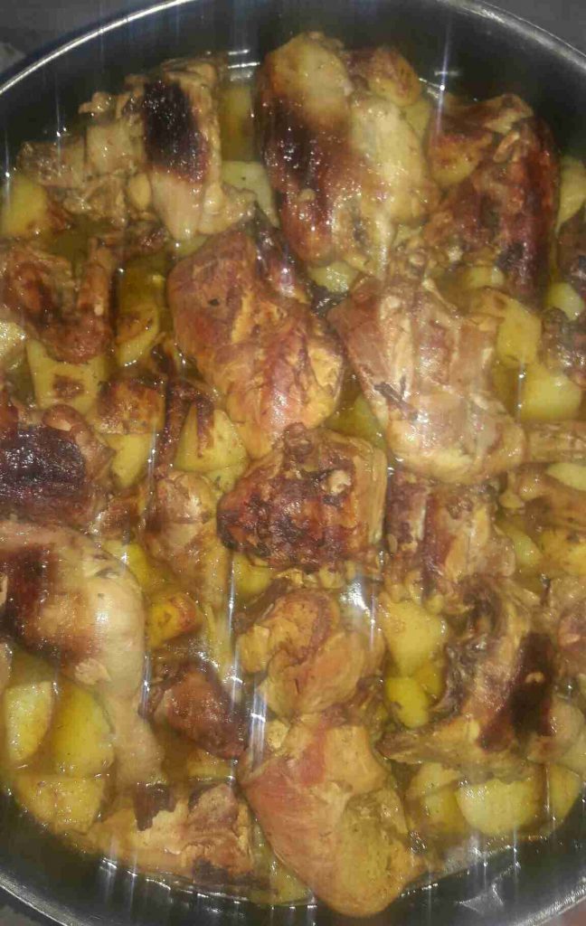 صينية البطاطا مع الدجاج ملكة رمضان