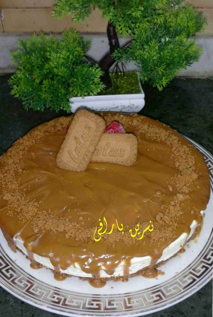 #مسابقة ملكة الفطور (٥) تشيز كيك اللوتس طعم شهي ولذيذ