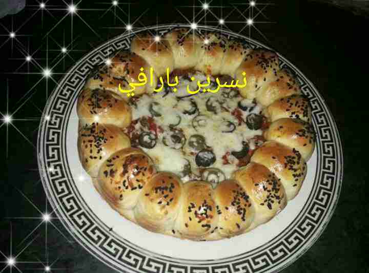 بيتزا محشية شهية ولذيذة معكم صديقة زاكي الشيف نسرين بارافي #مسابقة ملكة المعجنات