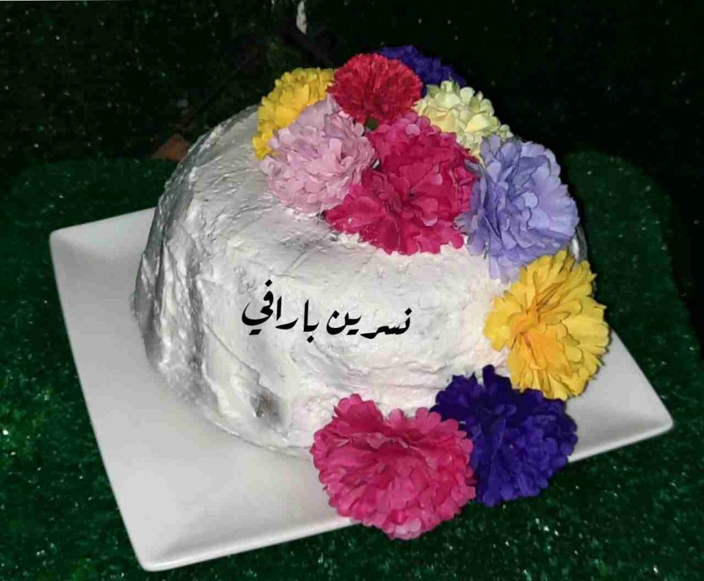 كيكة الورود شهية ولذيذة وحلوة بالتقديم معكم صديقة زاكي الشيف نسرين بارافي #مسابقة ملكة زاكي
