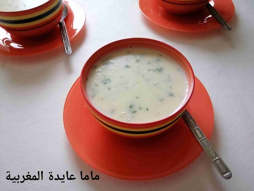 شوربة البطاطس بالحليب 